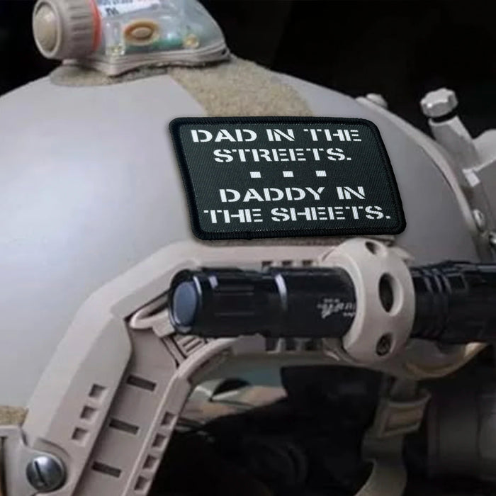 Klett-R&uuml;ckseite bei Patch "Daddy in The sheets" von Family Mission